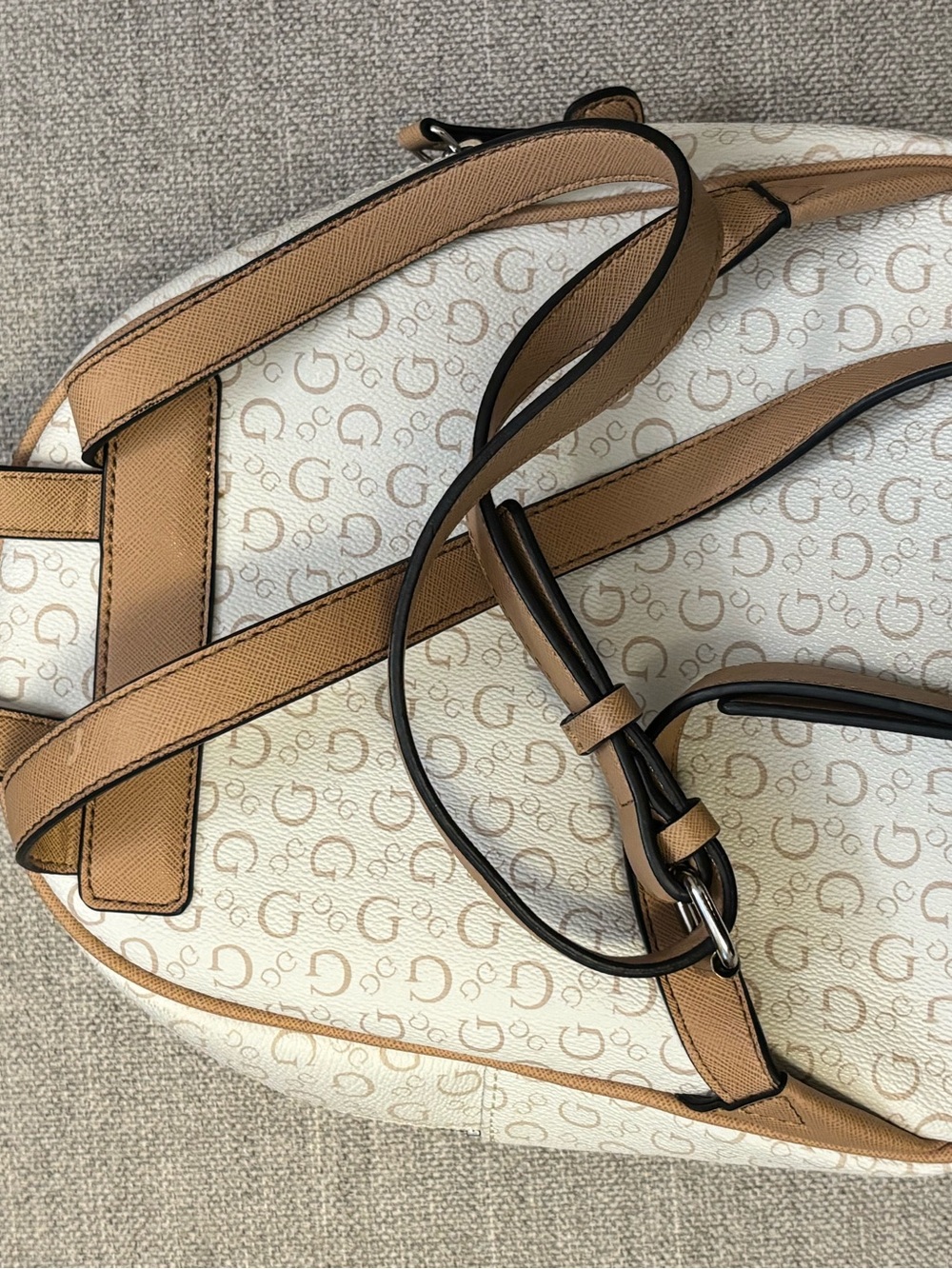 GUESS Manhattan Monogram Mini Backpack - Picture 5 of 11